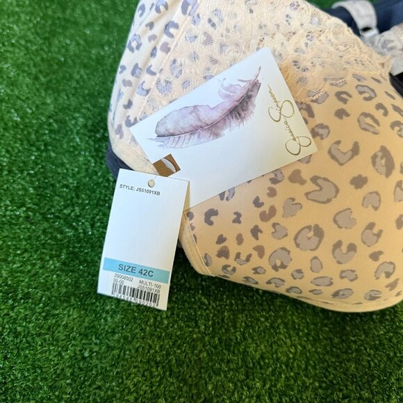 Jessica Simpson Lifting Molded Animal Print 2 Pack Underwire Bra Size 42C NEW - Picture 11 of 11